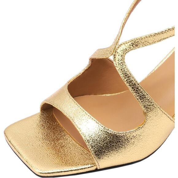 Women's Sandals Ankle Strap Open Round Toe Stiletto Heel Sandals - Picture 3 of 6